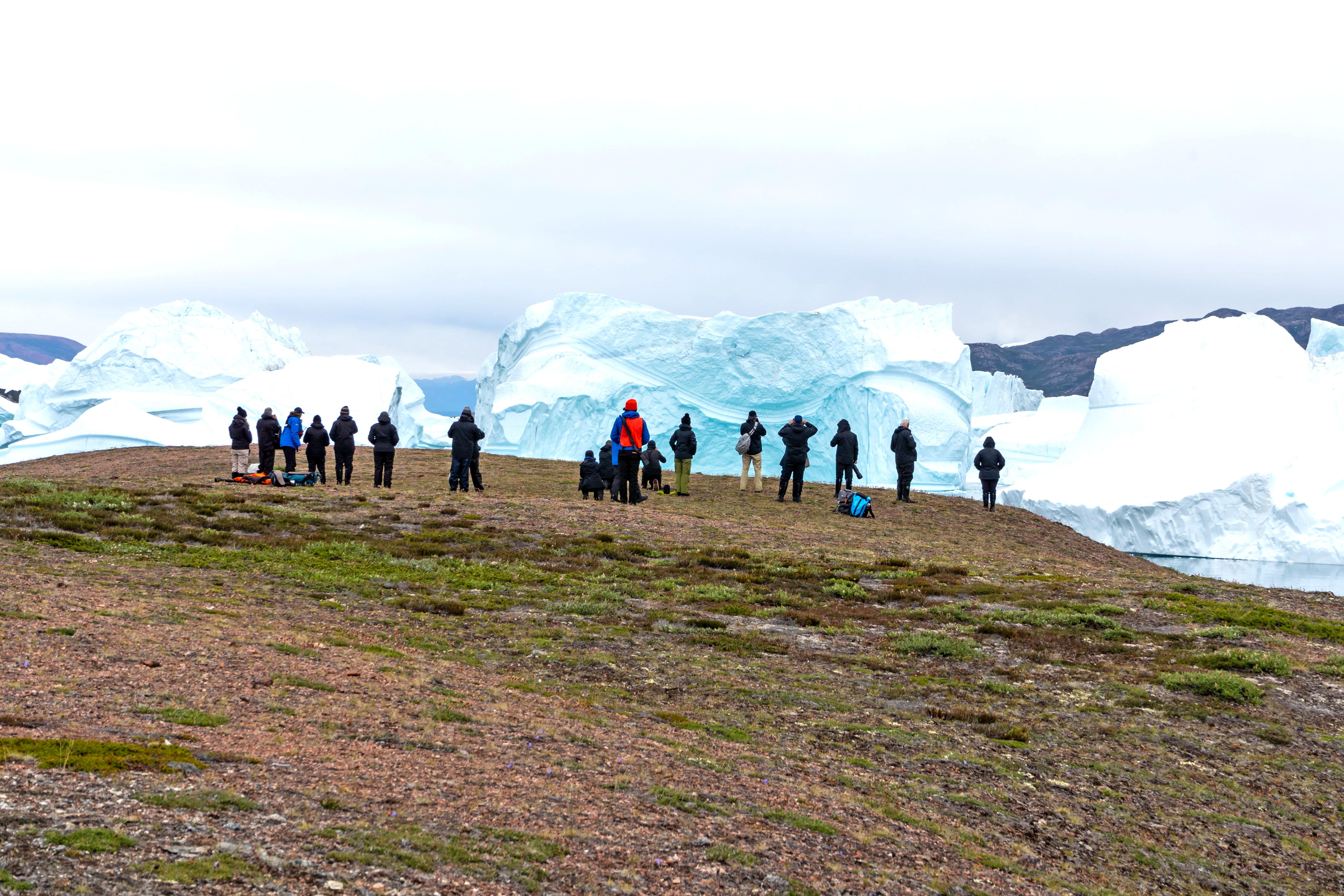 Guests exploring on shore