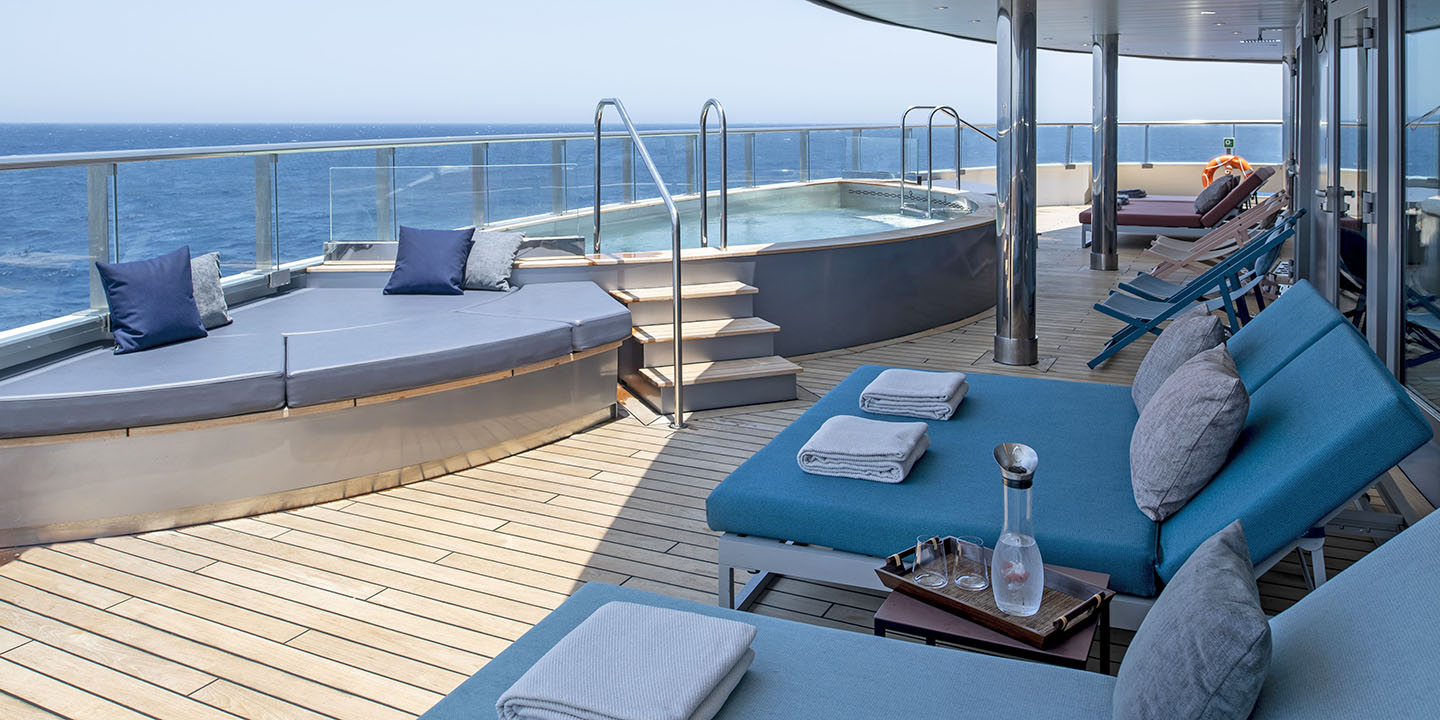 Senses Spa Pool Deck on Scenic Eclipse I