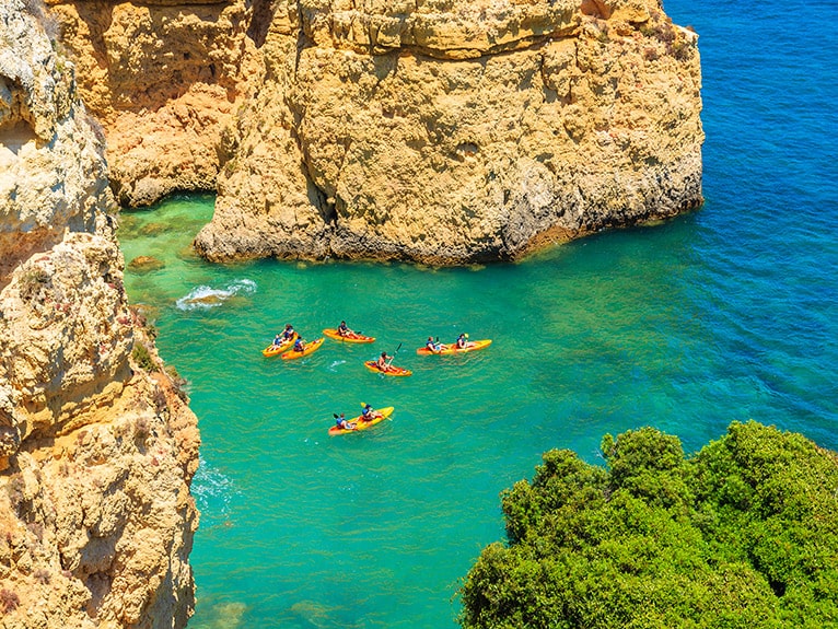 Kayak and paddleboard in Algarve, Portugal