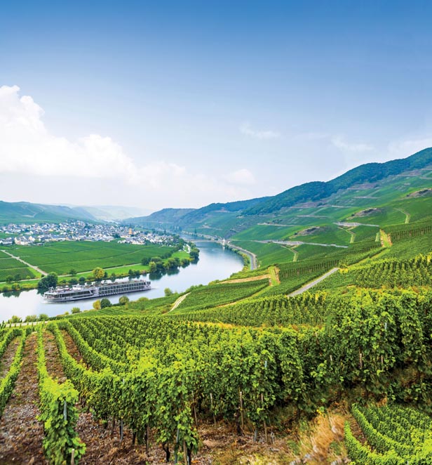 Scenic Crystal cruising Moselle Valley