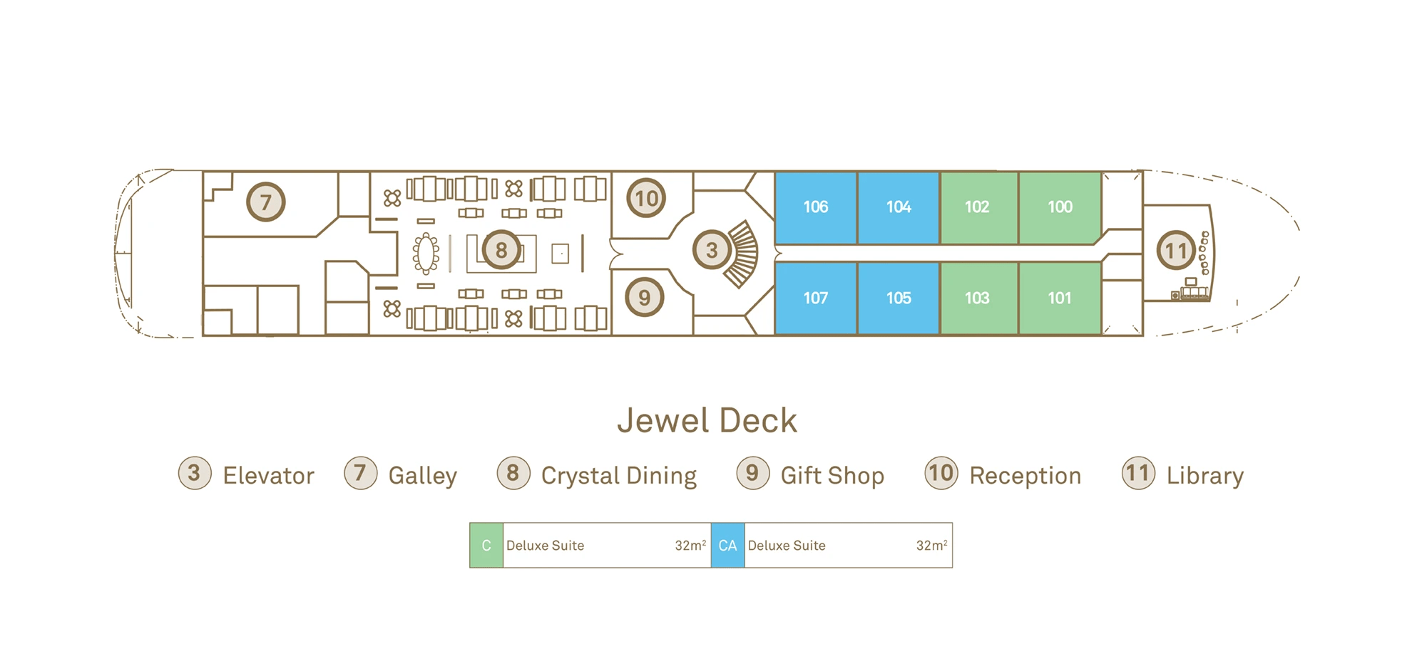 Scenic Spirit Jewel Deck layout