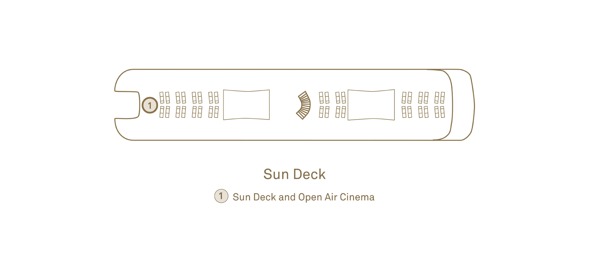 Scenic Spirit Sun Deck layout