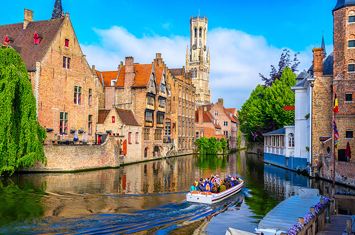River in Bruges, Belgium