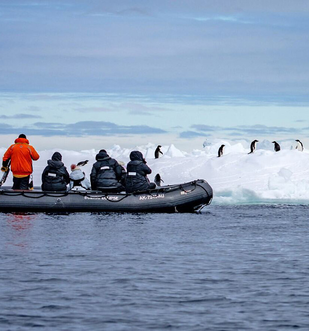 Scenic Eclipse Zodiac exploring the Weddell Sea, Antarctic Peninsula