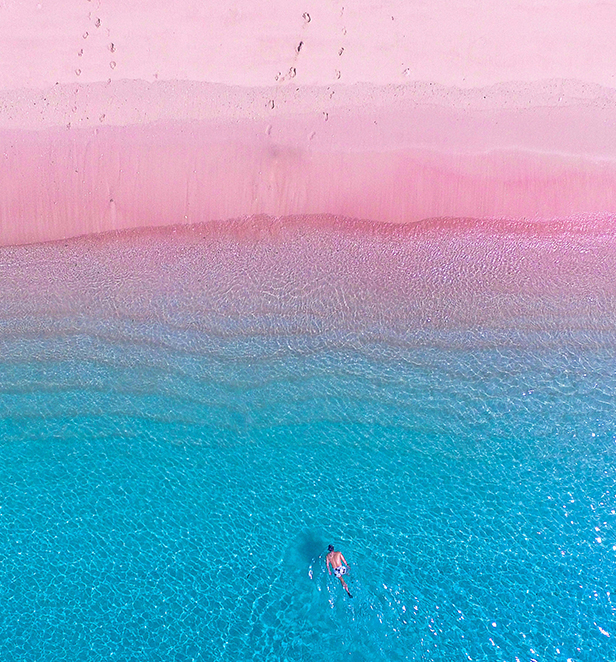 Pink Beach, Komodo Island, Indonesia