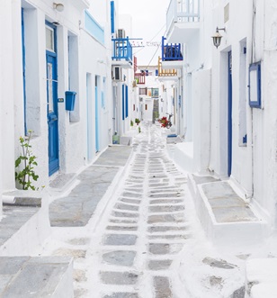 Mykonos white village
