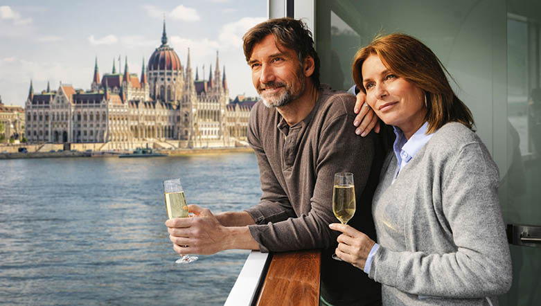 Budapest Couple Europe River Cruising