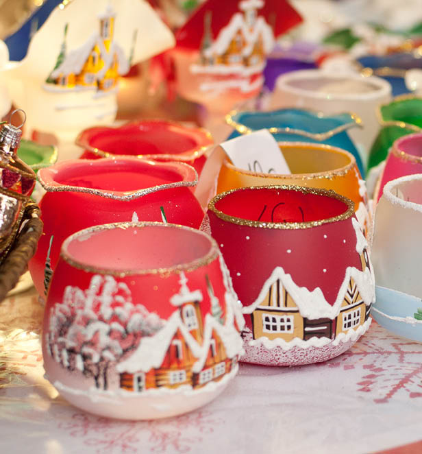 Lanterns at Christmas market
