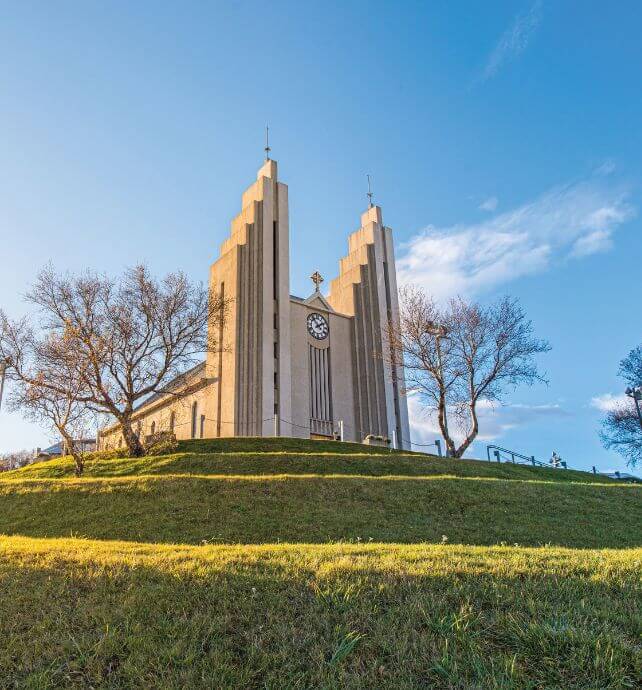 Akureyri Church in northern Iceland