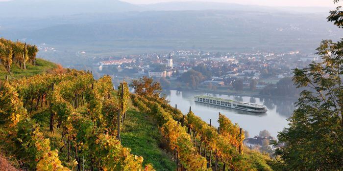Scenic river cruise in Austria