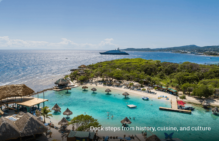 Dock steps from history cuisine and culture