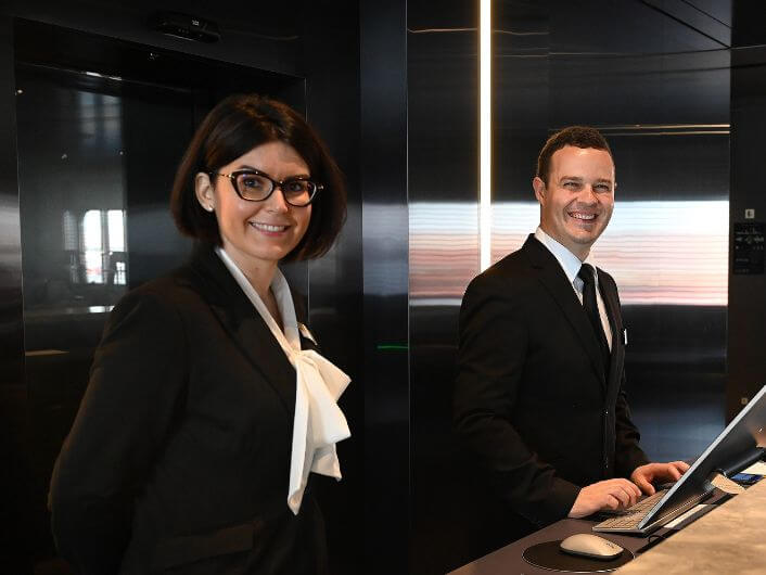 Reception staff at Scenic Eclipse