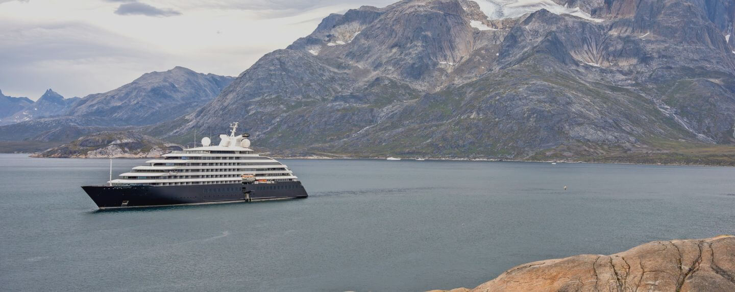 Scenic Eclipse sailing near Aappilattorq Greenland