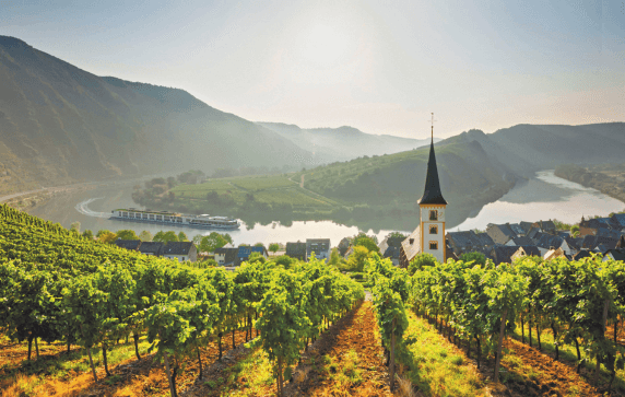 Scenic Jasper cruising the Moselle Valley, Germany