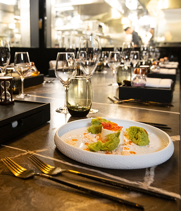 Chefs Table dining room on the Scenic Eclipse